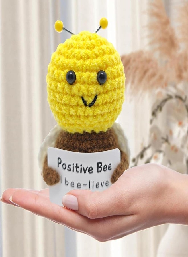 Aeenioy Crochet Toys, Handmade Crochet Bee Plush Decor, for Women Men, Aesthetic Home Decor, Office Desk Decors, Table Decoration Items - Image 5